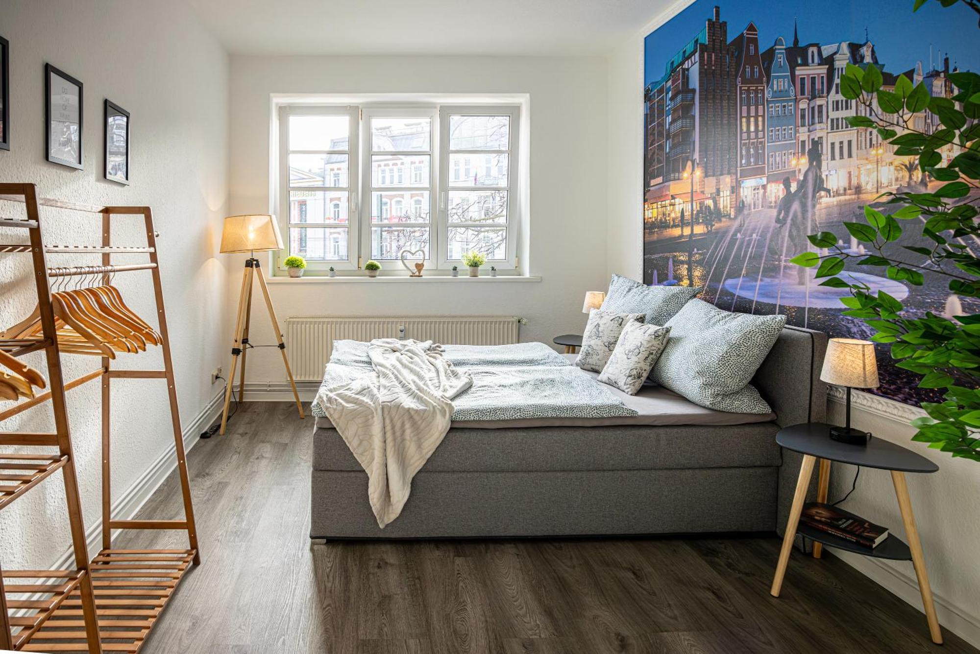 רוסטוק Luxus City Apartment Sauna Balkon Kueche Zentral מראה חיצוני תמונה