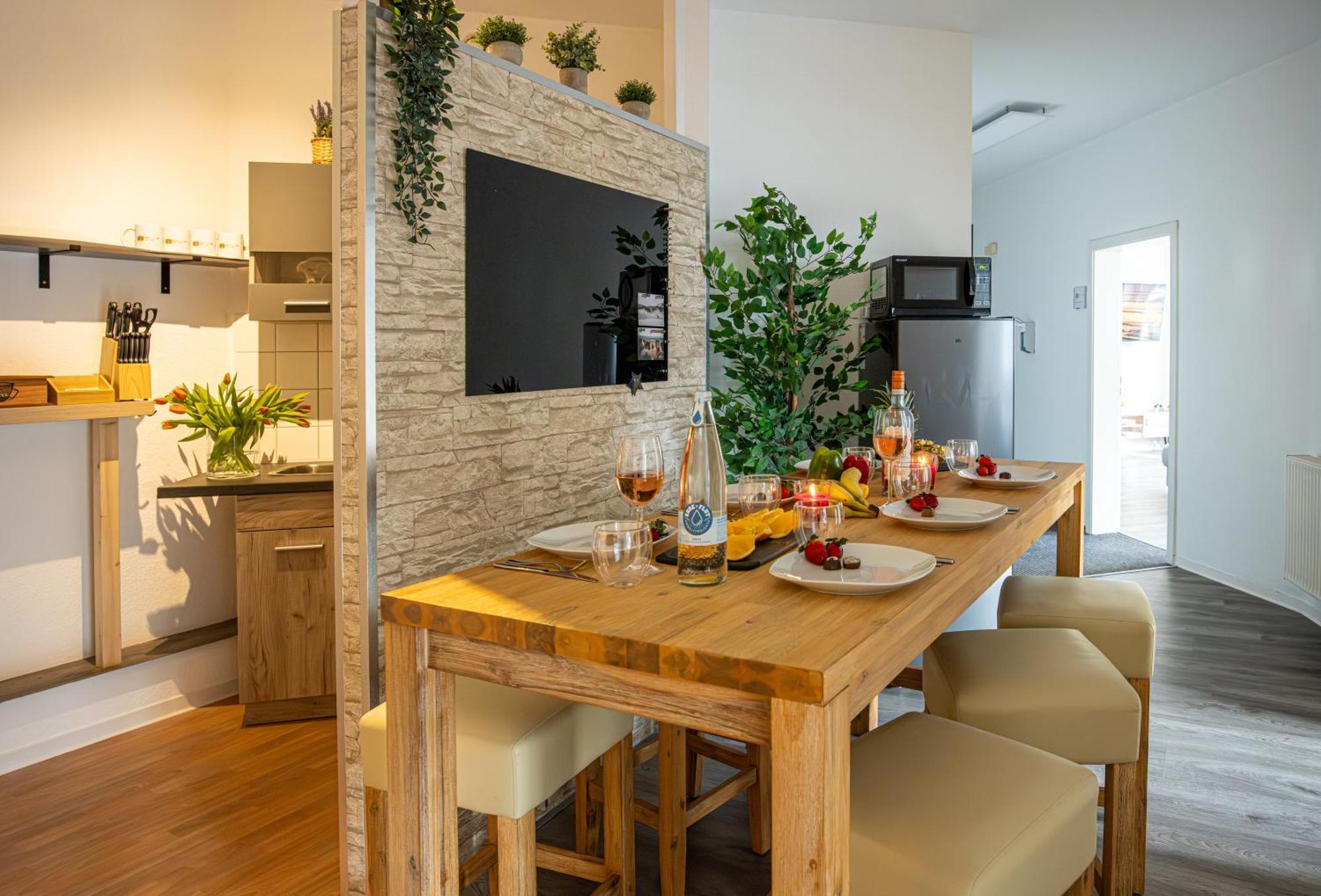 רוסטוק Luxus City Apartment Sauna Balkon Kueche Zentral מראה חיצוני תמונה